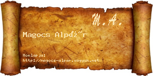 Magocs Alpár névjegykártya